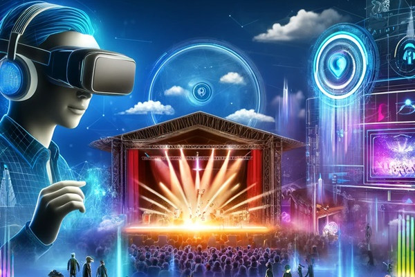 Virtual Reality bei einem Konzert